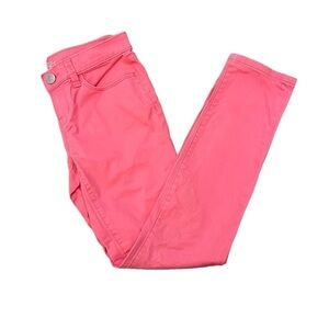 ANN TAYLOR LOFT Coral Straight Leg Stretch Mid Rise Casual Pant 25